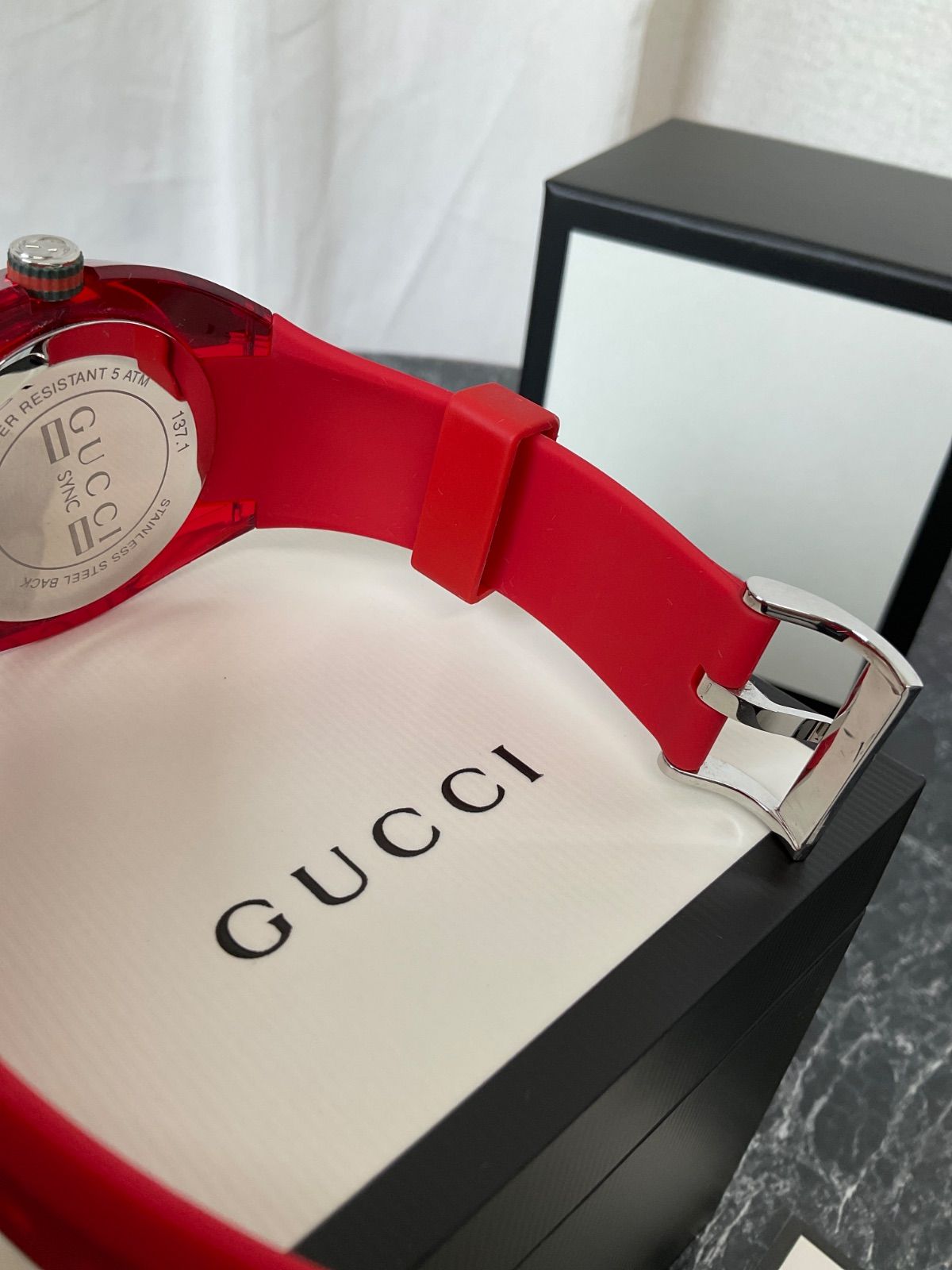 中古】グッチ クォーツ GUCCI 腕時計 シンク シェリーライン YA137103A