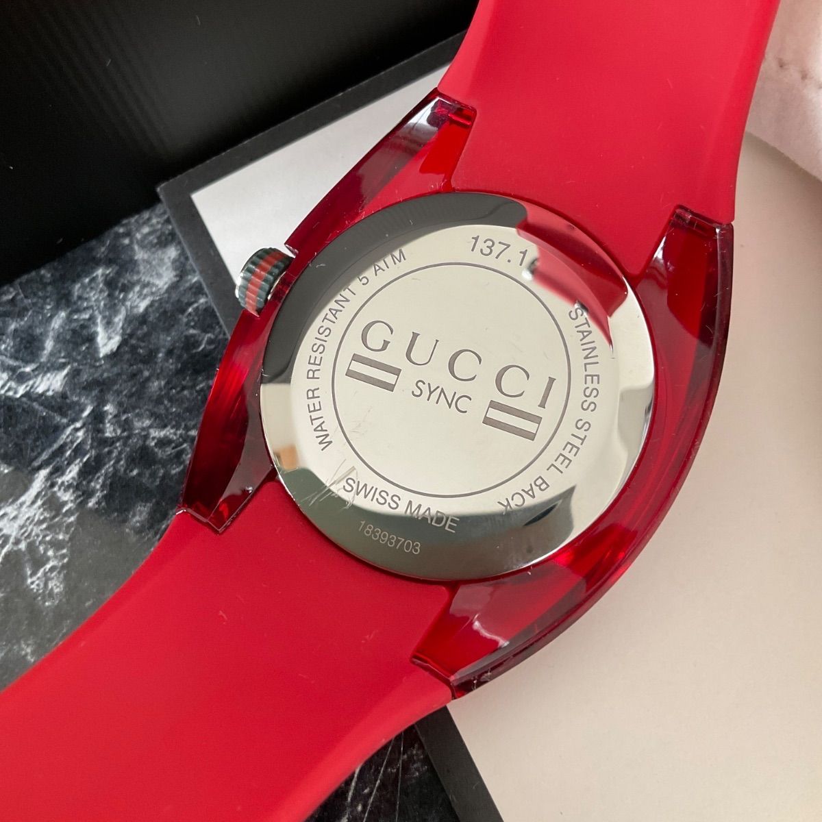 中古】グッチ クォーツ GUCCI 腕時計 シンク シェリーライン YA137103A
