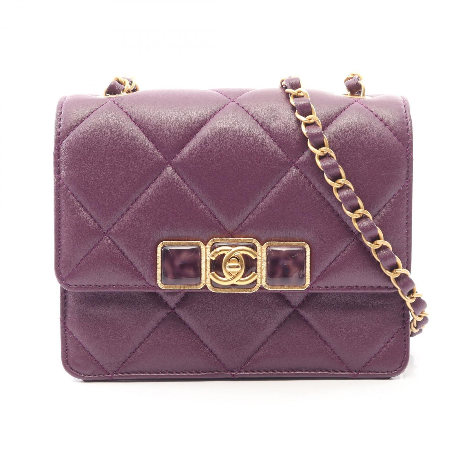 シャネル CHANEL ショルダーバッグ ミニマトラッセ AS3391 パープル 