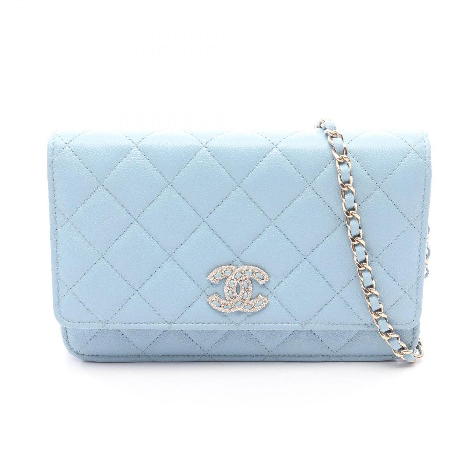 シャネル CHANEL CHANEL19 ショルダーバッグ バッグ キャビアスキン(グレインドカーフ) レディース ブルー系 AP3516 【中古】 シャネル CHANEL ショルダーバッグ CHANEL19 AP3516 ライトブルー