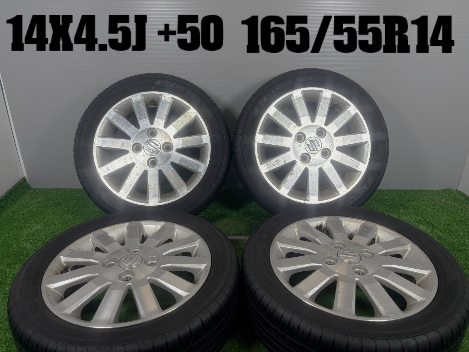 赤字覚悟です…【今回限り！！】中古ホイール付き夏タイヤ165/55R14 MAXTREK（マックストレック） 165/55R14 ホイールが選べる 軽自動車用