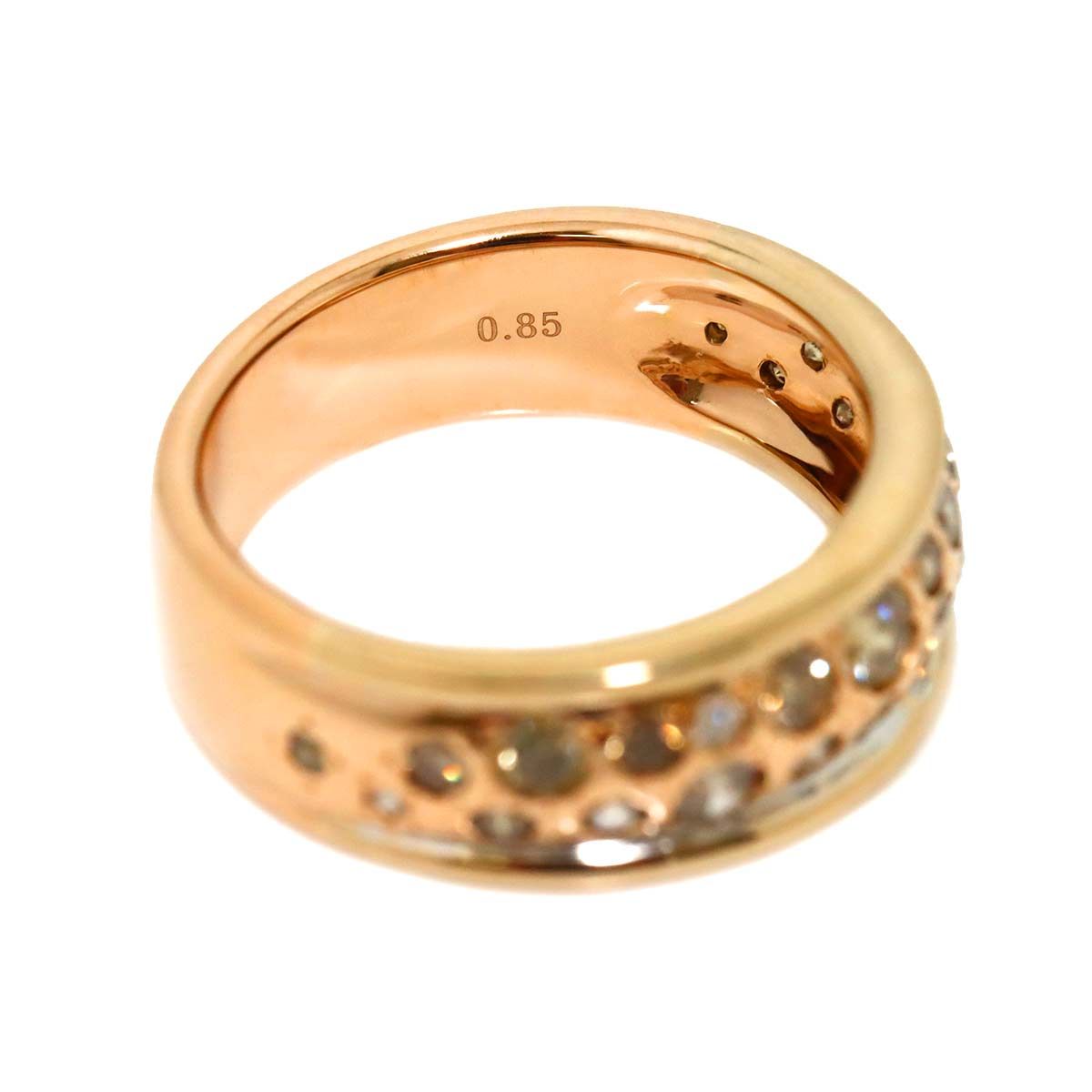 カシケイ KASHIKEY メランジェ 12号 リング ブラウン ダイヤ 0.85ct K18 PG ピンクゴールド 750 柏圭 ...