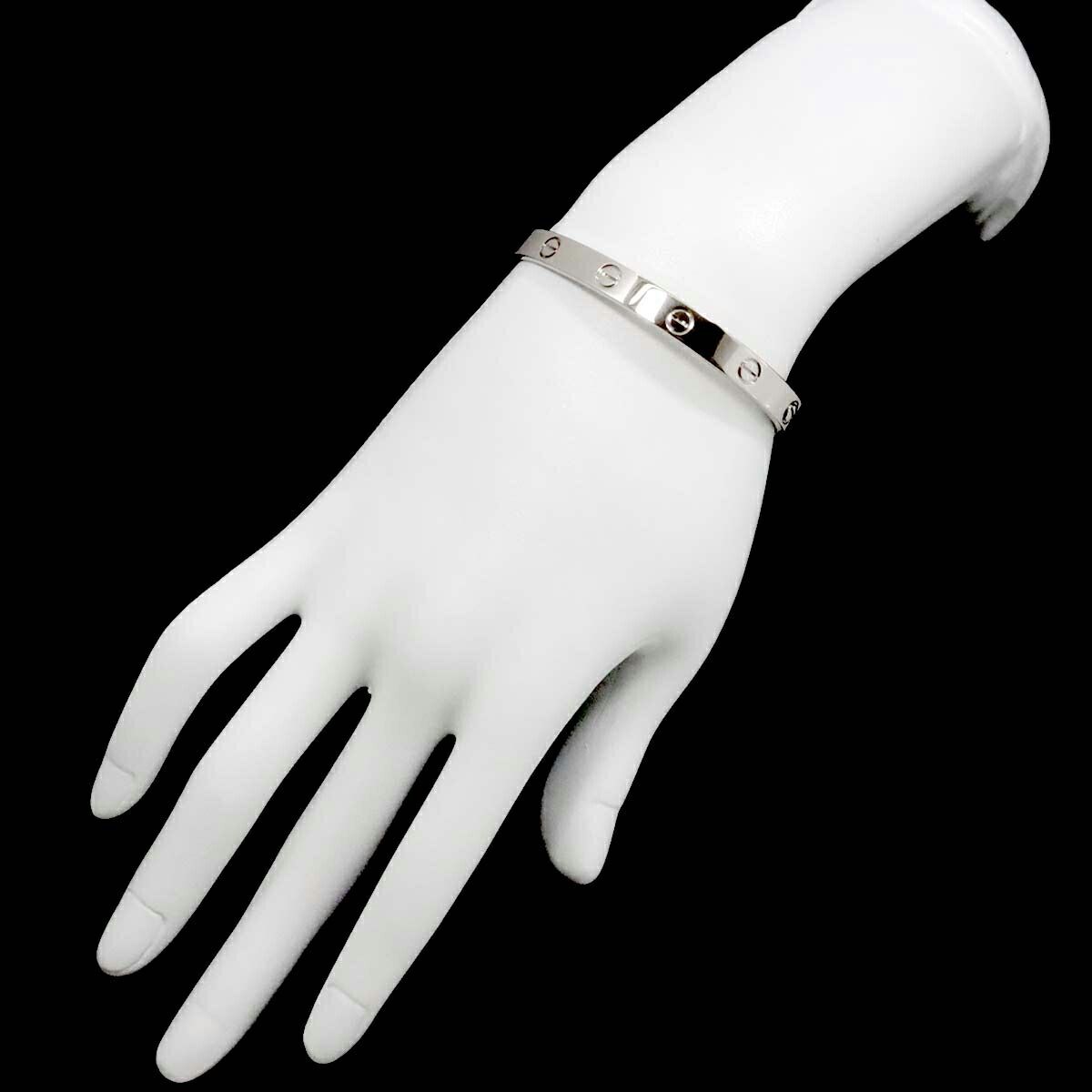 カルティエ Cartier ラブ ブレス #19 K18 WG ホワイトゴールド 750