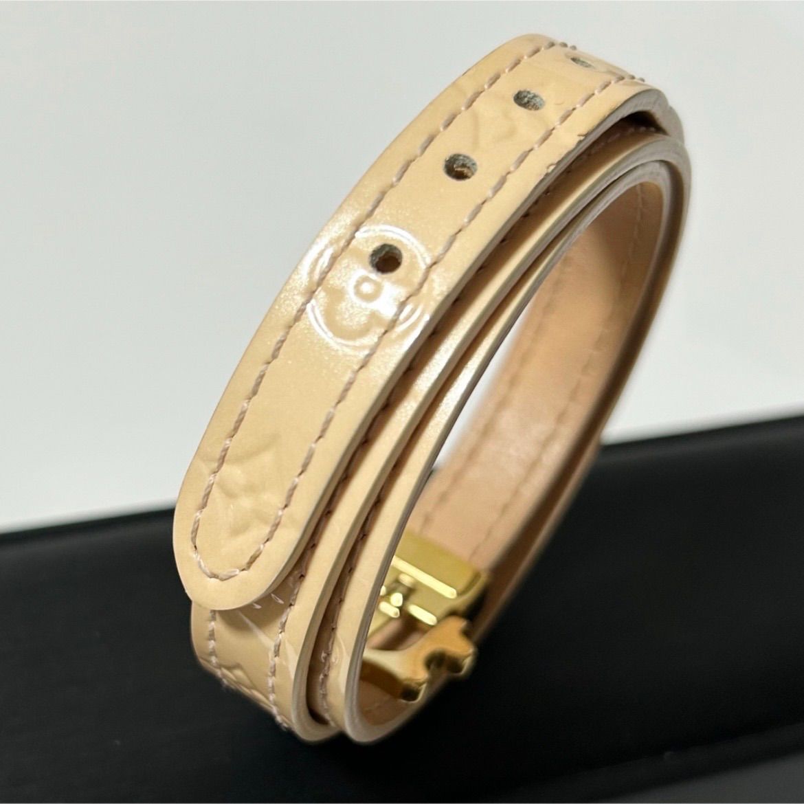 LOUIS VUITTON ルイヴィトン M91402 ヴェルニ ブラスレ・トリプル