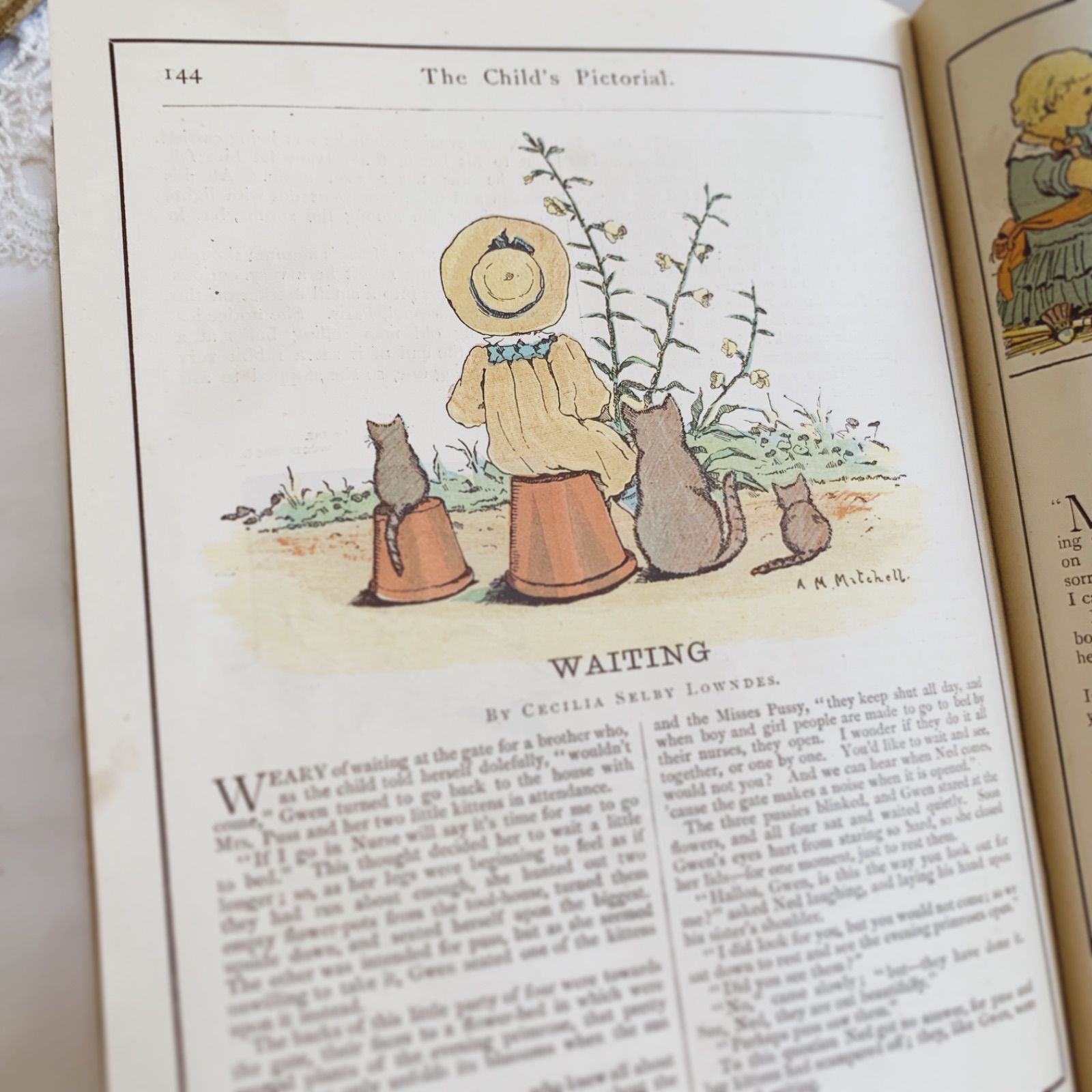1890年1月-12月号 印刷の深みも素敵な英国アンティーク児童書
