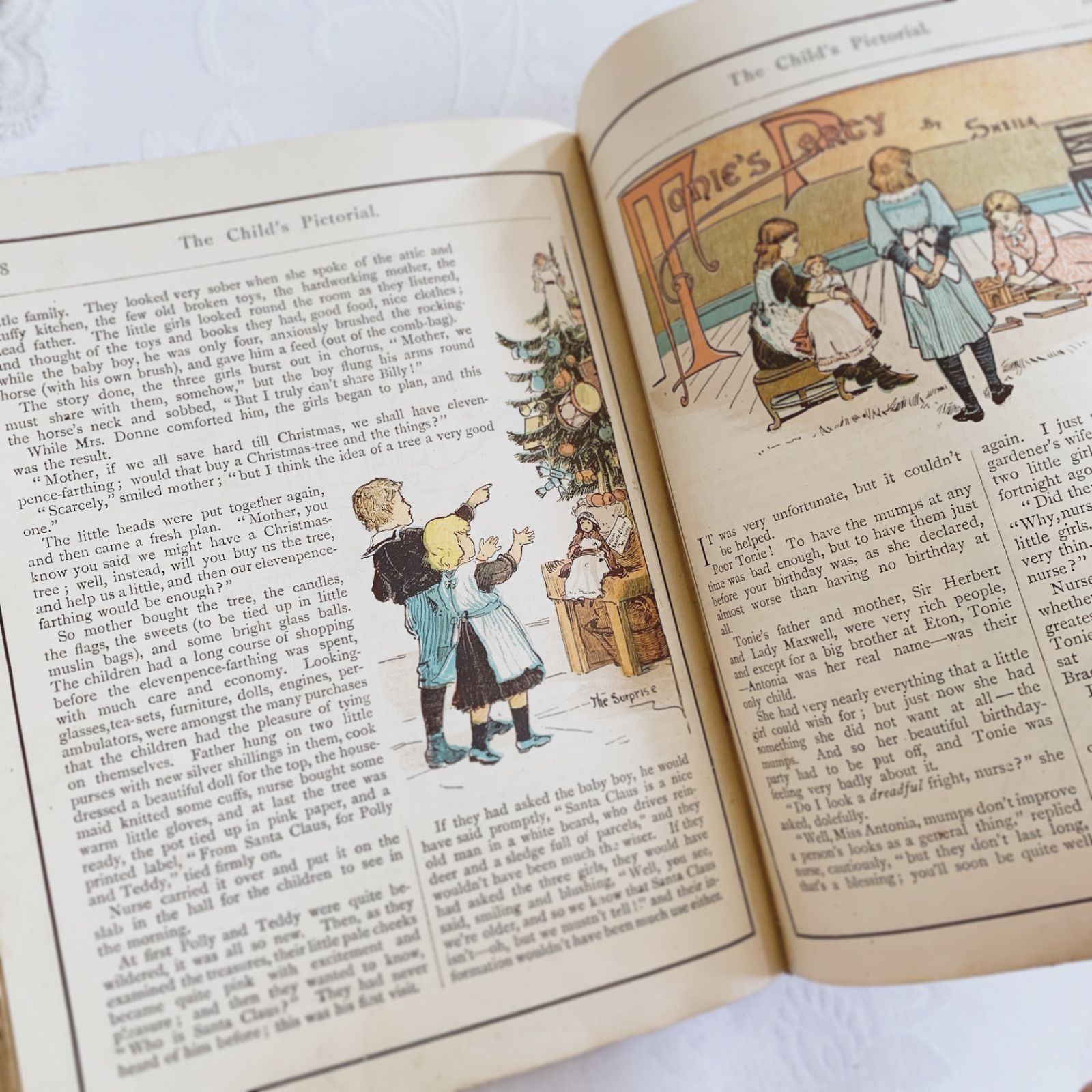 1890年1月-12月号 印刷の深みも素敵な英国アンティーク児童書