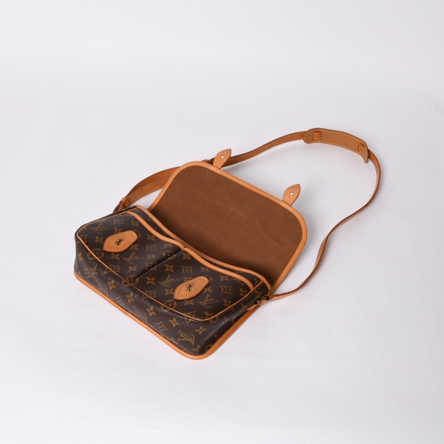 LOUIS VUITTON ルイヴィトン ジンべエールMM モノグラム M42247 ショルダーバッグ ブラウン ゴールド金具 美品 中古 4a000725 LOUIS VUITTON ルイヴィトンモノグラム ジベシエールMM ショルダー