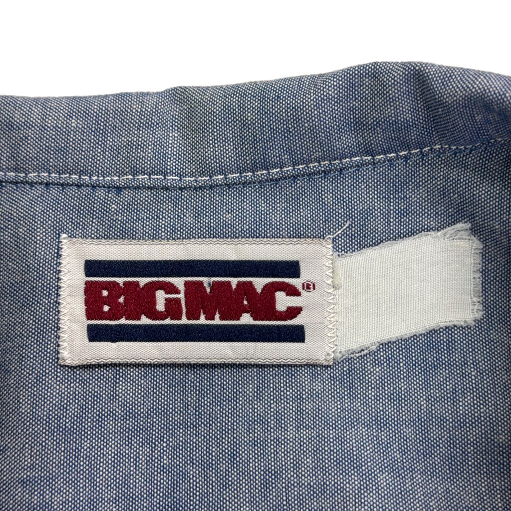 80年代 BIG MAC ビッグマック シャンブレーシャツ ブルー(メンズ XL
