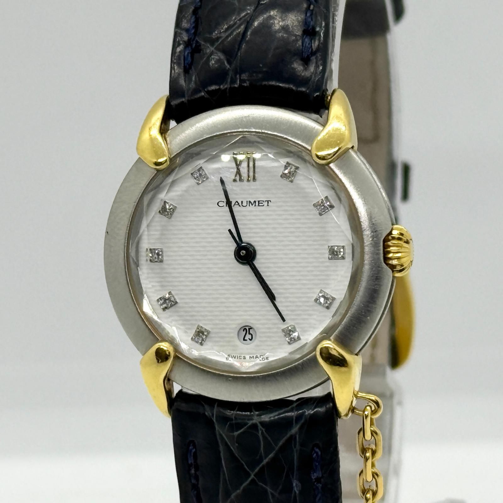 Chaumet ショーメ グリフィス ホワイト QZ レディース ダイヤ 希少文字 