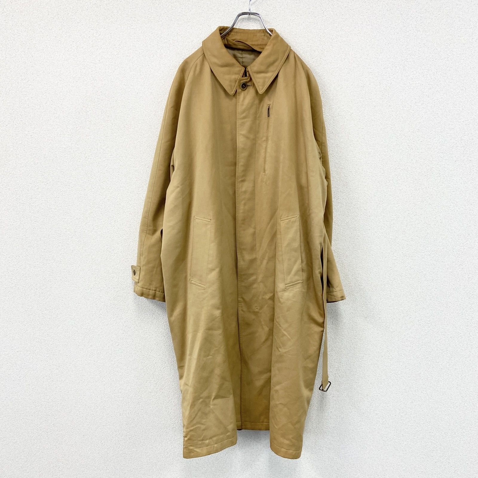 BARNEYS NEWYORK ベージュレディースダブルトレンチコートサイズ36 カシミヤ素材 ベルテッドダブルコート（2244995）｜BARNEYS NEW YORK