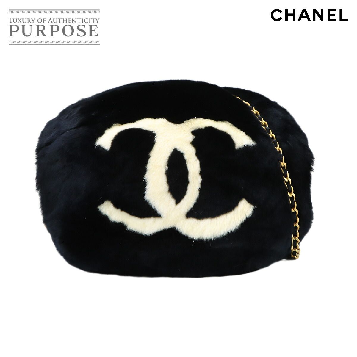 美品 シャネル CHANEL ココマーク アームウォーマー チェーン CHANEL 