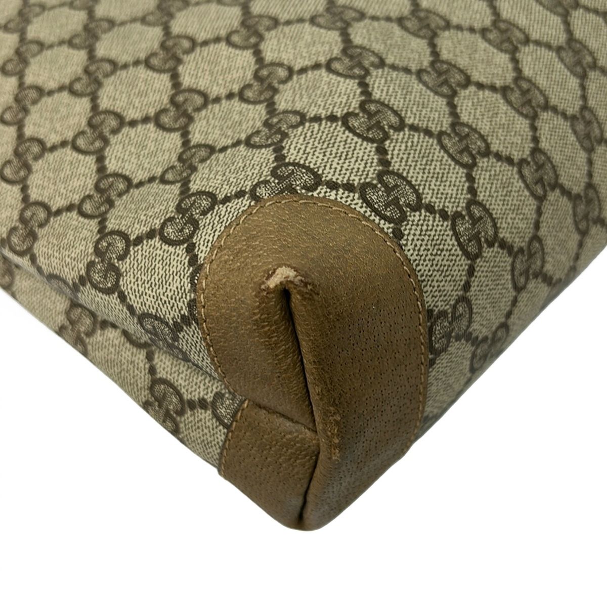 GUCCI(グッチ) ショルダーバッグ オールドグッチ,GGツインズ ライトグレー×ダークグレー×カーキブラウン レザー GUCCI(グッチ) ショルダーバッグ オールドグッチ,GGツインズ ライト