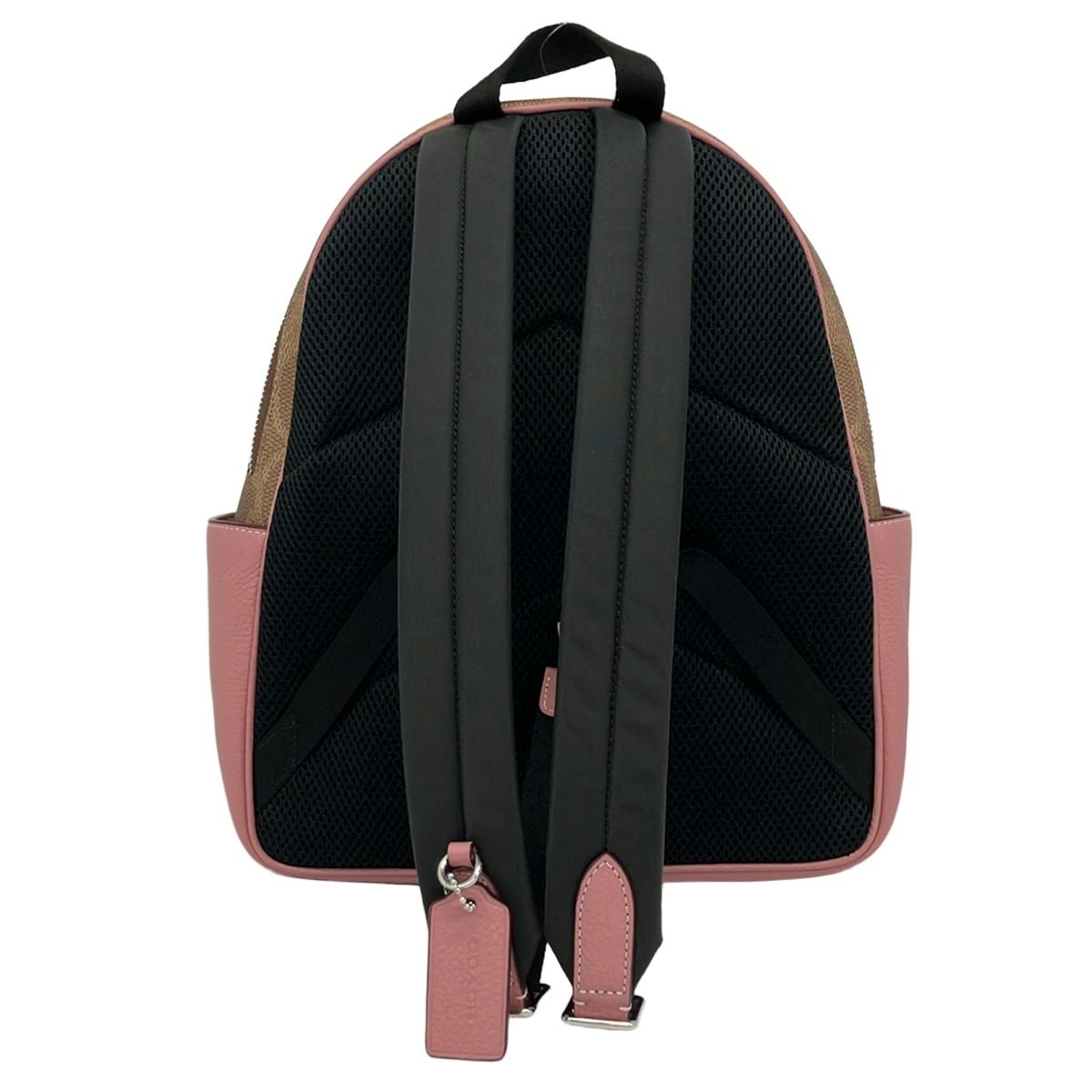 COACH(コーチ) リュックサック シグネチャー柄 CCK72 カーキ×ピンク×黒 
