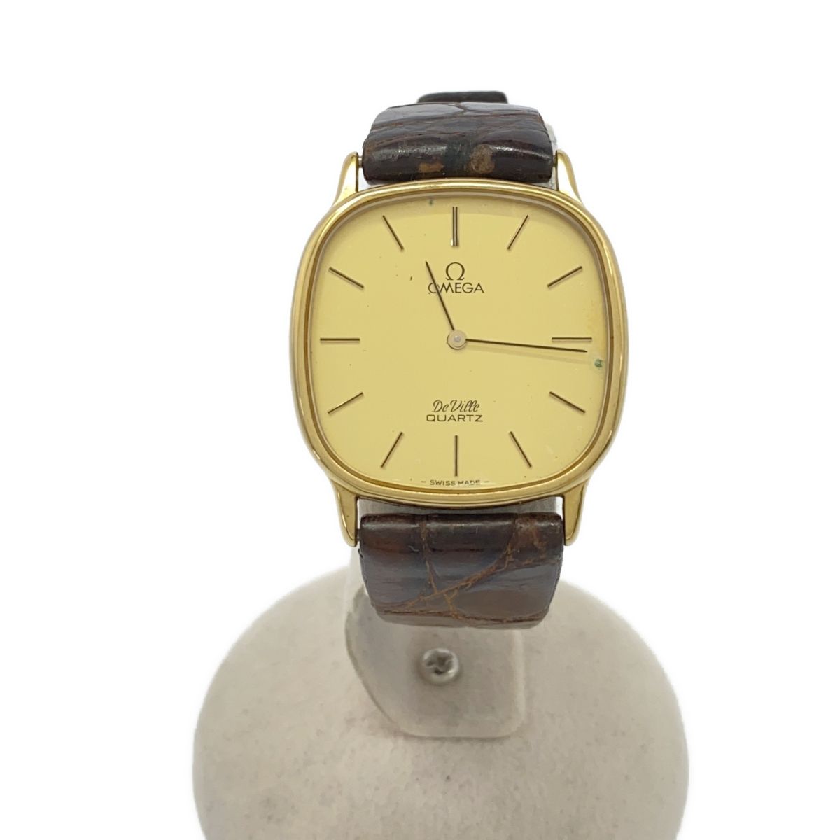稼働 腕時計 OMEGA オメガ DeVille 191.0131 cal.1365 QZ ゴールド色