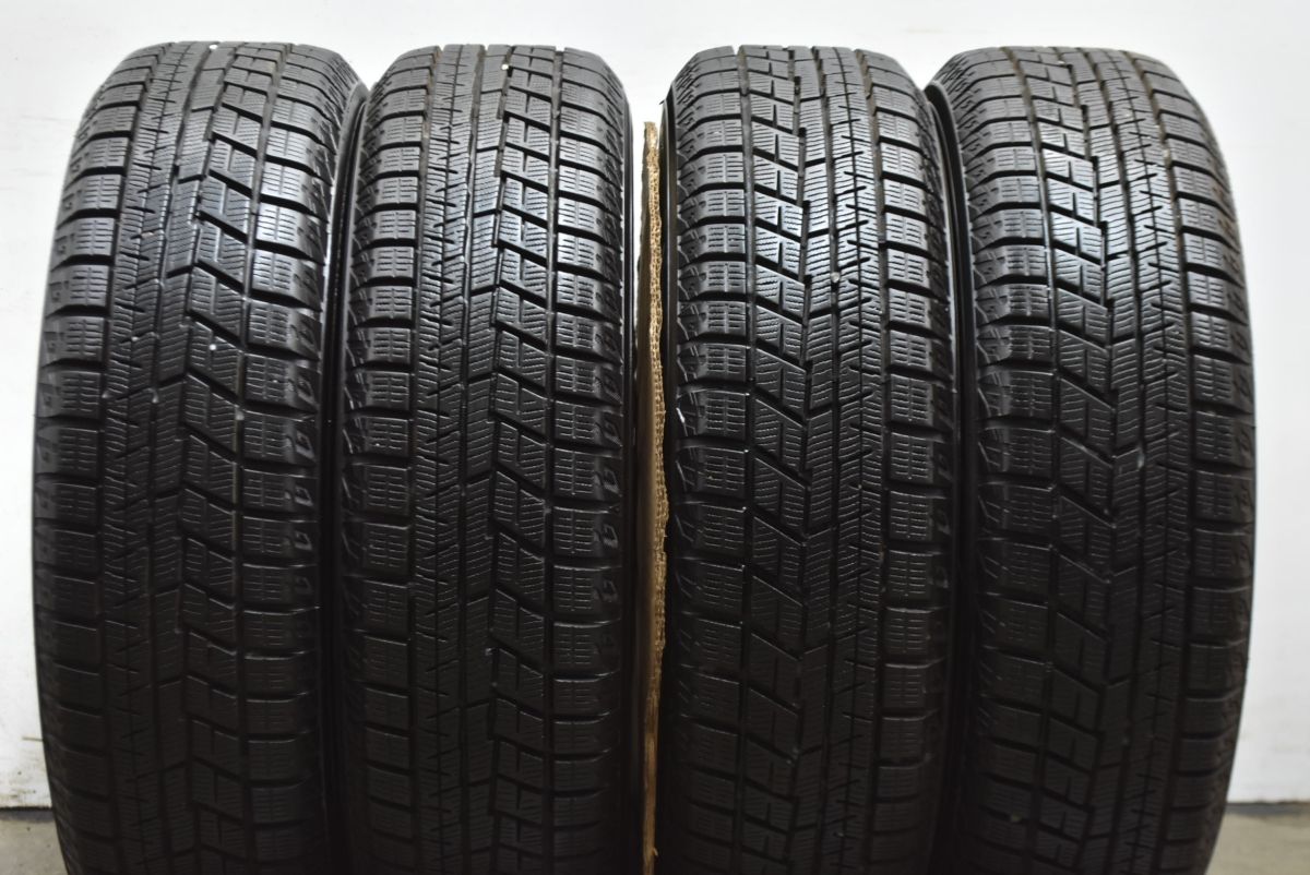 ☆バリ溝☆ スチールホイール 14インチ 6J PCD100 4穴 ET約45 ハブ径約55 YOKOHAMA アイスガード 175/65R14 2015年 4本 TTA スチール (ライン無) ホイール 4本 6J-14 PCD100 4穴 +20 ハブ68