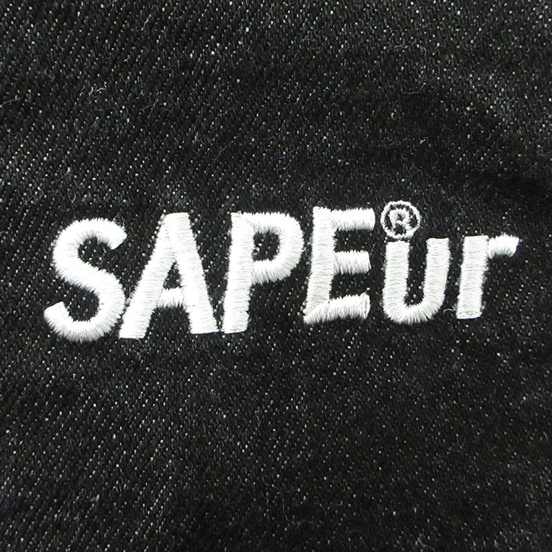メンズ 【三重本店】 SAPEur | サプール ロゴ刺繍デニムトラックパンツ 