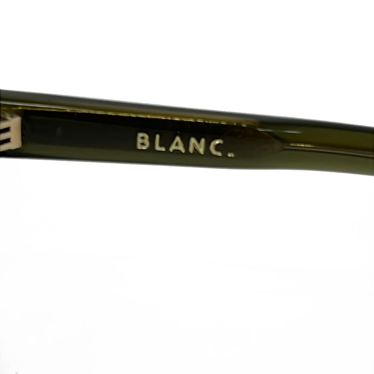 BLANC..(ブラン) サングラス - クリアグリーン×オリーブグリーン 【BLANC】BIT BLANC LMT サングラス オリーブグリーン