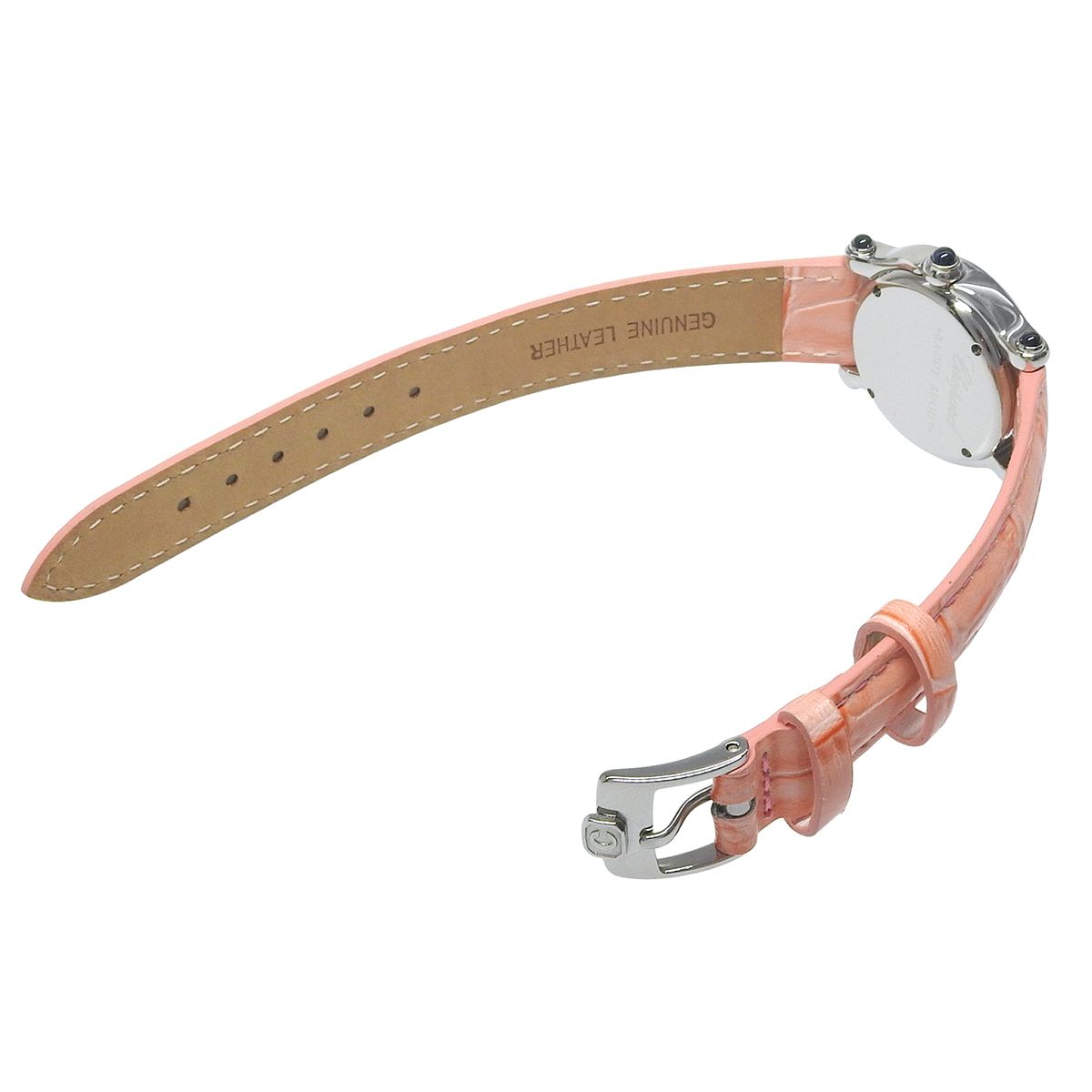 ショパール ハッピースポーツ 27/8245-23 SS/革 5PD クオーツ レディース 40802172928【中古】【アラモード】 Chopard】ショパール『ハッピースポーツ 5Pダイヤ ハート』27/8245-23