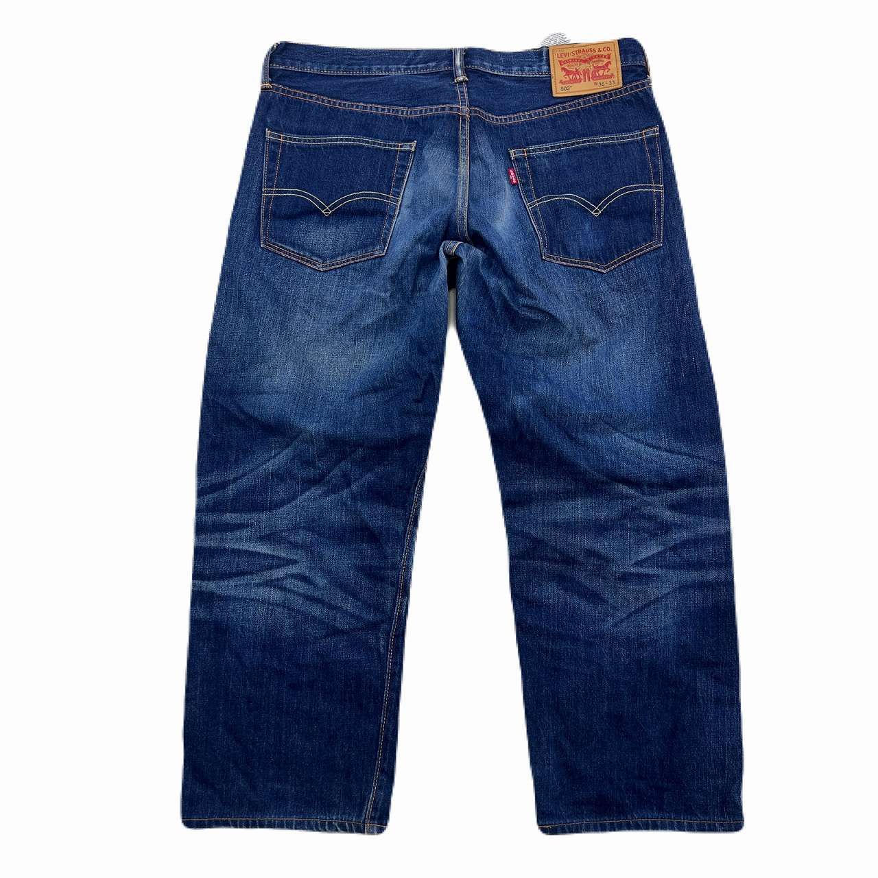 メンズ 【キングサイズ】リーバイス 503 鬼ヒゲ デニムパンツ W36 濃紺 