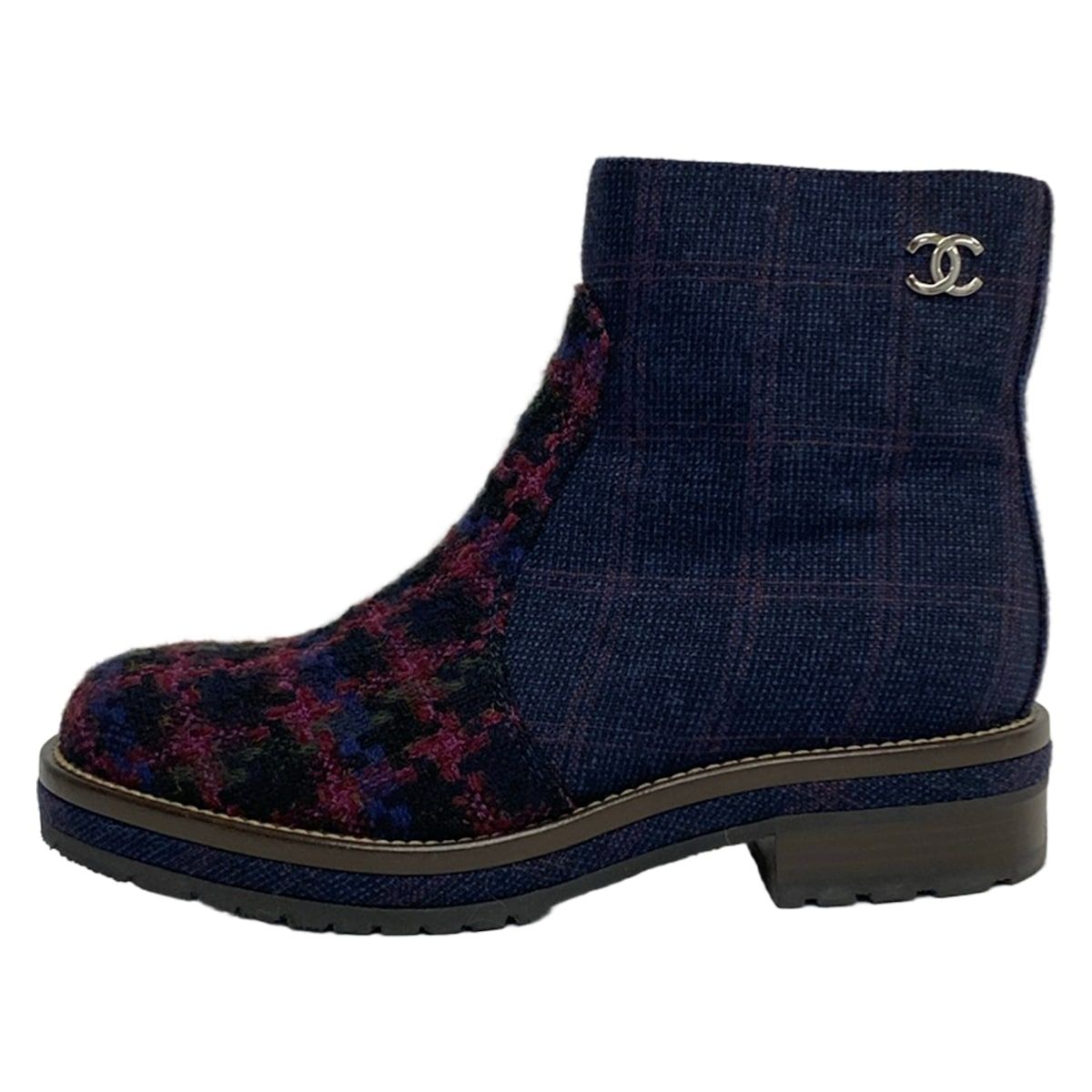 CHANEL(シャネル) ショートブーツ 36 1/2 レディース - G29092