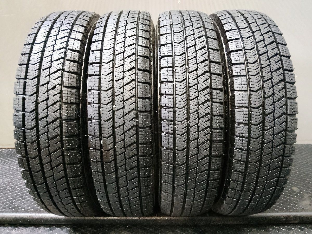 【走行短め】BS BRIDGESTONE BLIZZAK VRX2 145/80R13 13インチ スタッドレス 4本 23年製 N-BOX プレオ ルクラ モコ スペーシア等　(VTO322) 走行短め】BS BRIDGESTONE BLIZZAK VRX2 145/80R13 13インチ