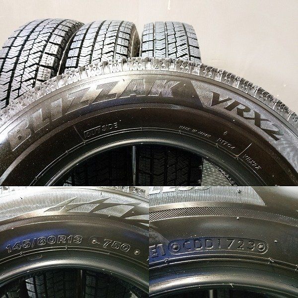 走行短め】BS BRIDGESTONE BLIZZAK VRX2 145/80R13 13インチ