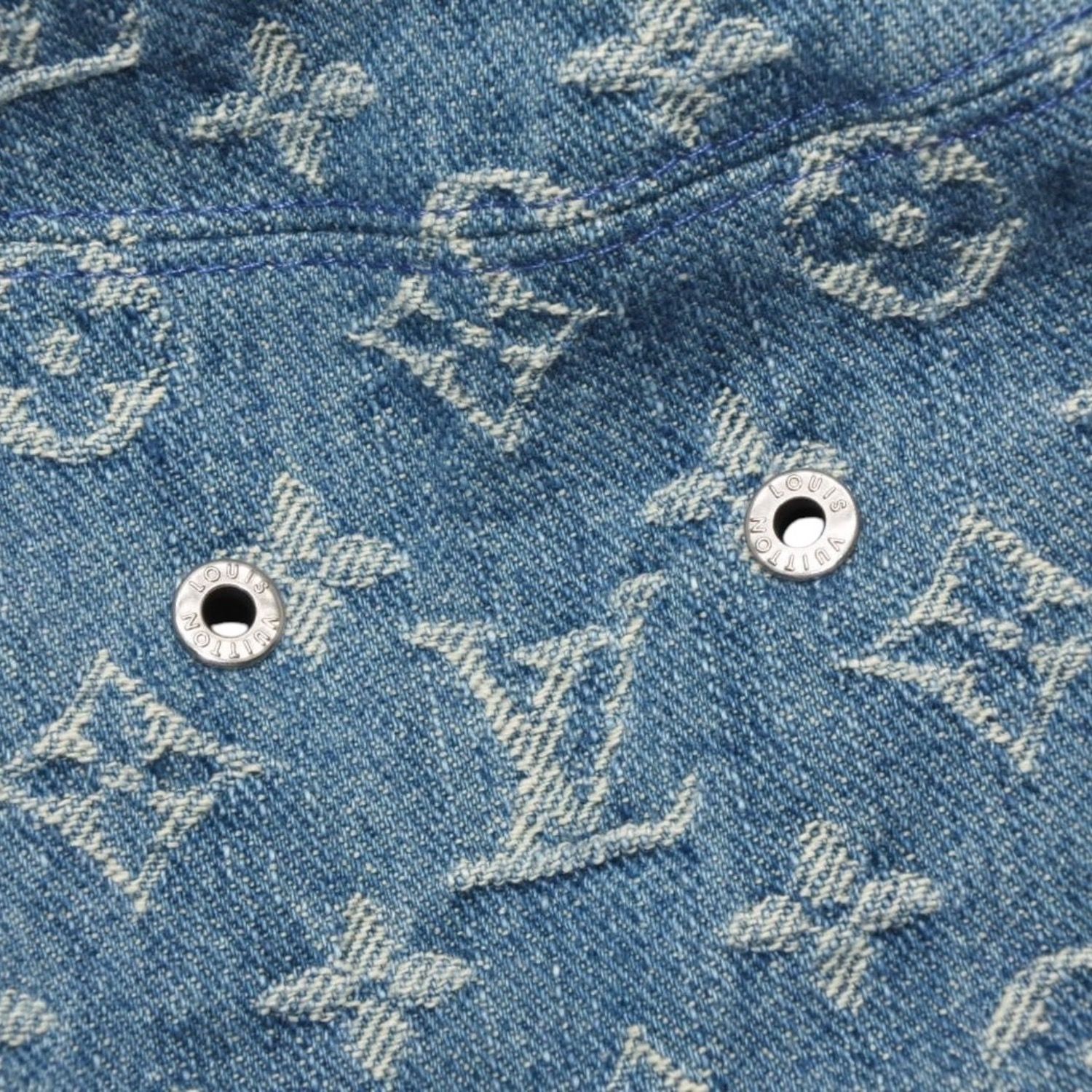 LOUIS VUITTON ルイヴィトン モノグラムデニム バケットハット LV