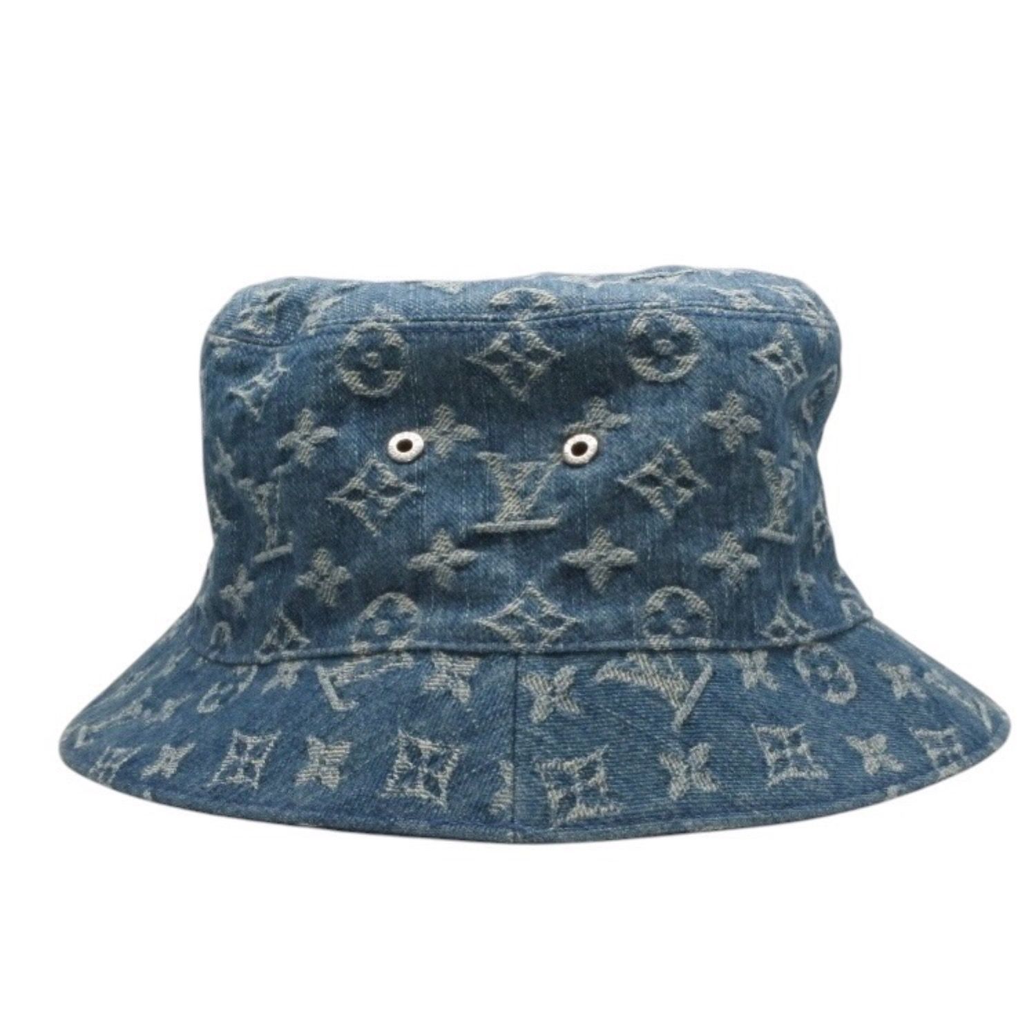 LOUIS VUITTON ルイヴィトン モノグラムデニム バケットハット LV