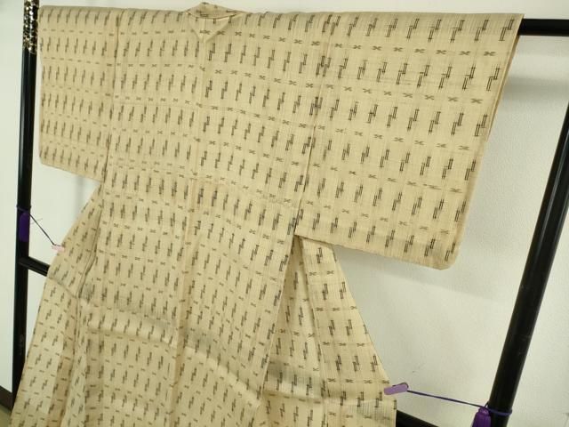 平和屋着物＊極上 夏物 絹芭蕉 紗紬 絣柄 逸品 DZAB5933kh6 - メルカリ