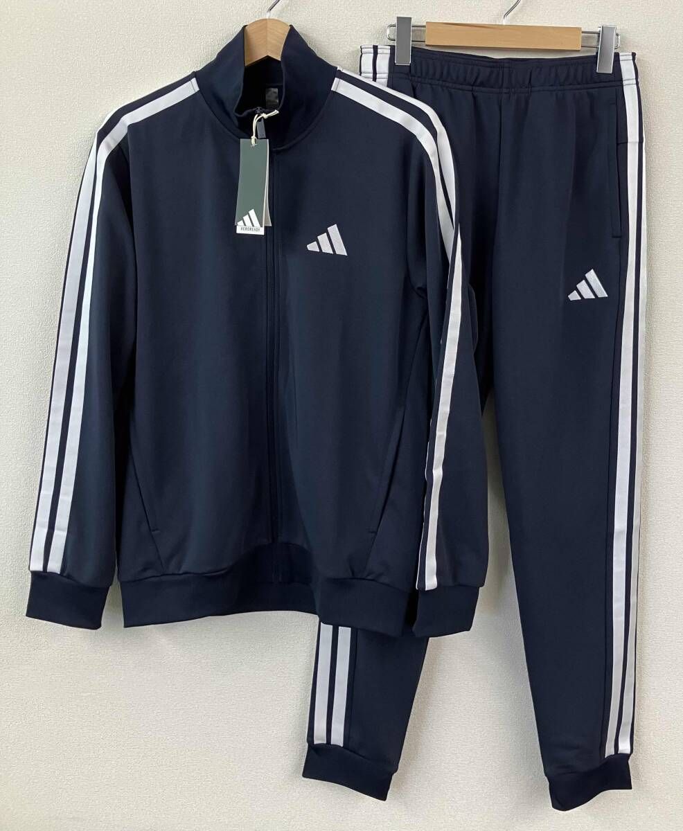 adidas アディダス ジャージ セットアップ メンズ M 紺 ネイビー 未