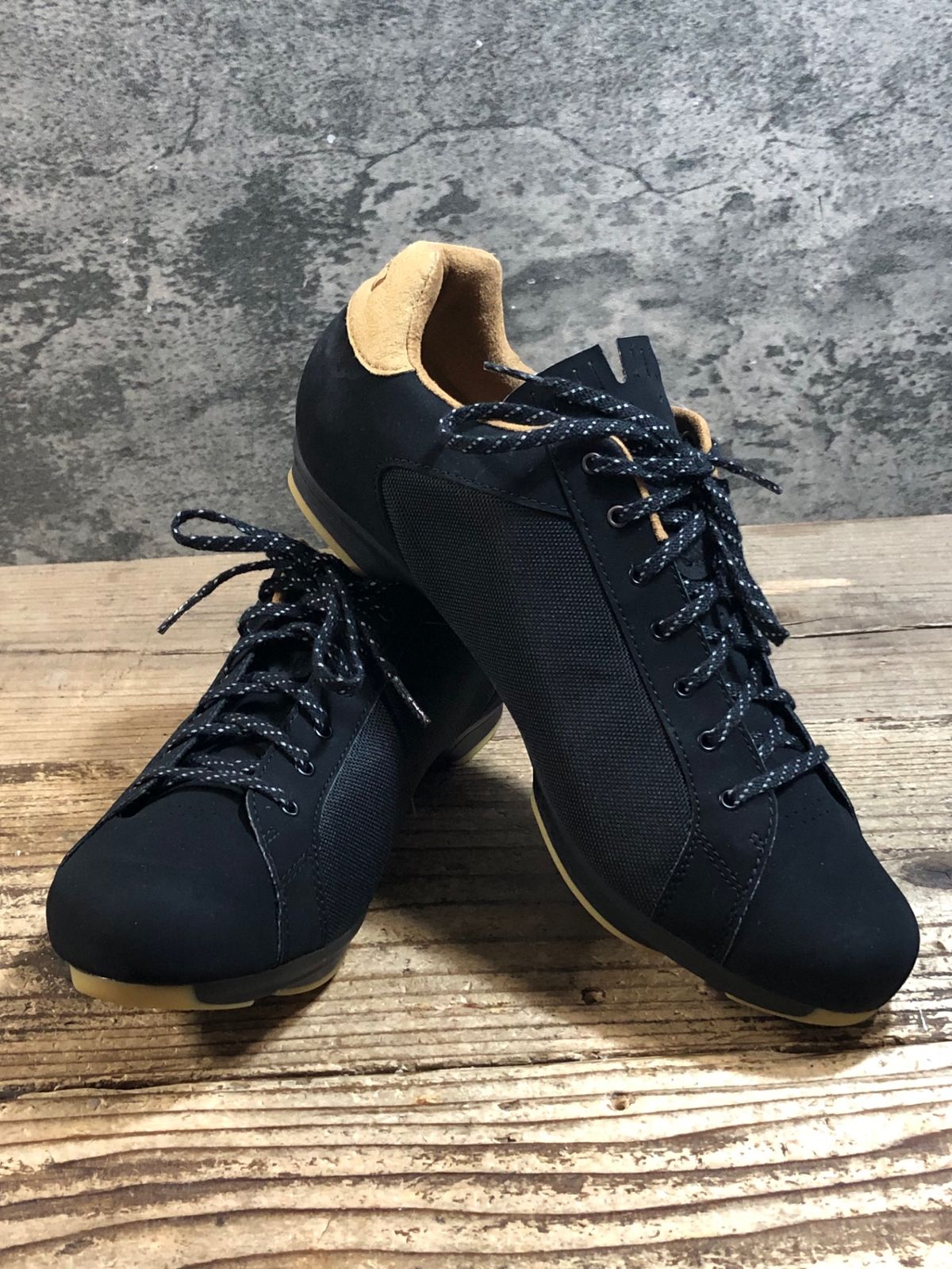 JX478 ジロ GIRO REPUBLIC ビンディングシューズ 2穴 レース 黒 茶 EU45