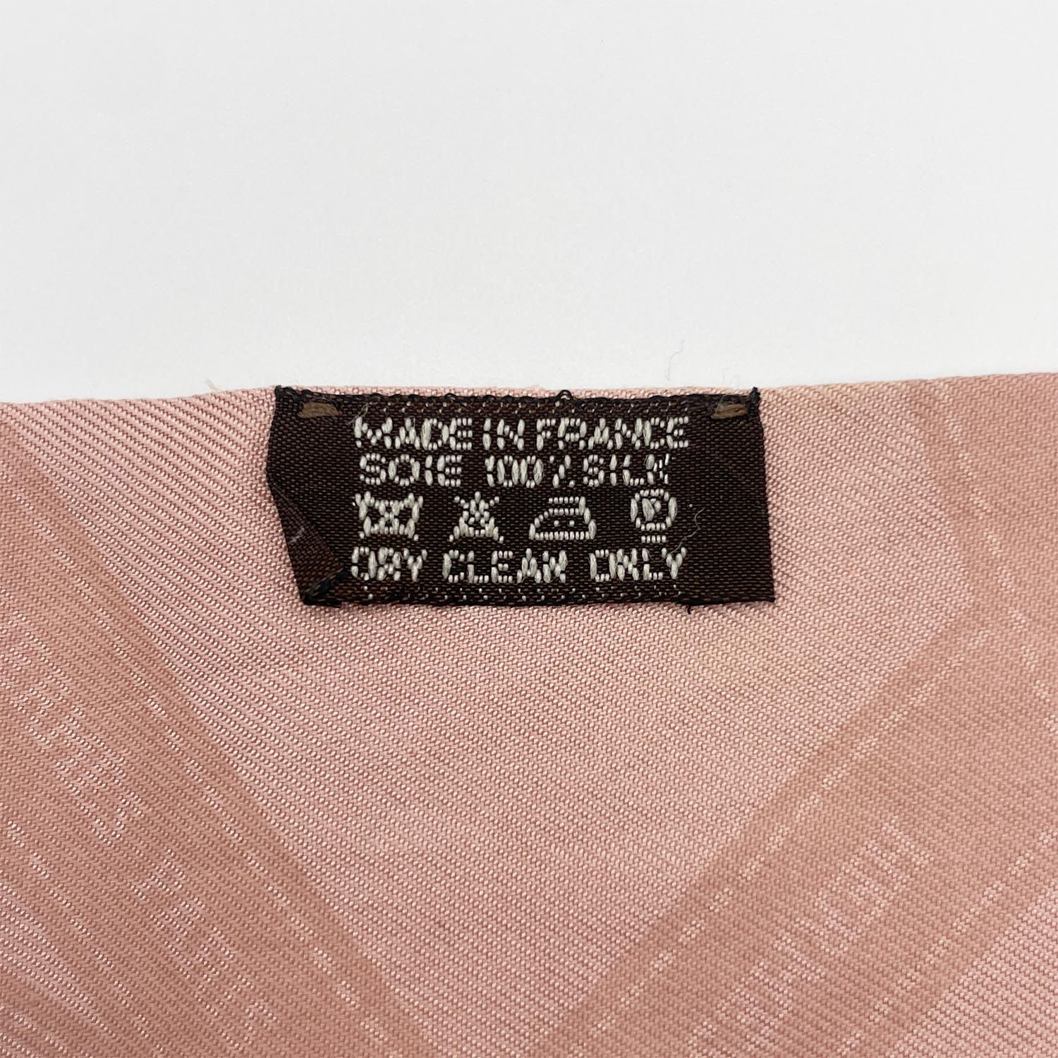 HERMES エルメス スカーフ ツイリー ボルデュック ピンク 【中古