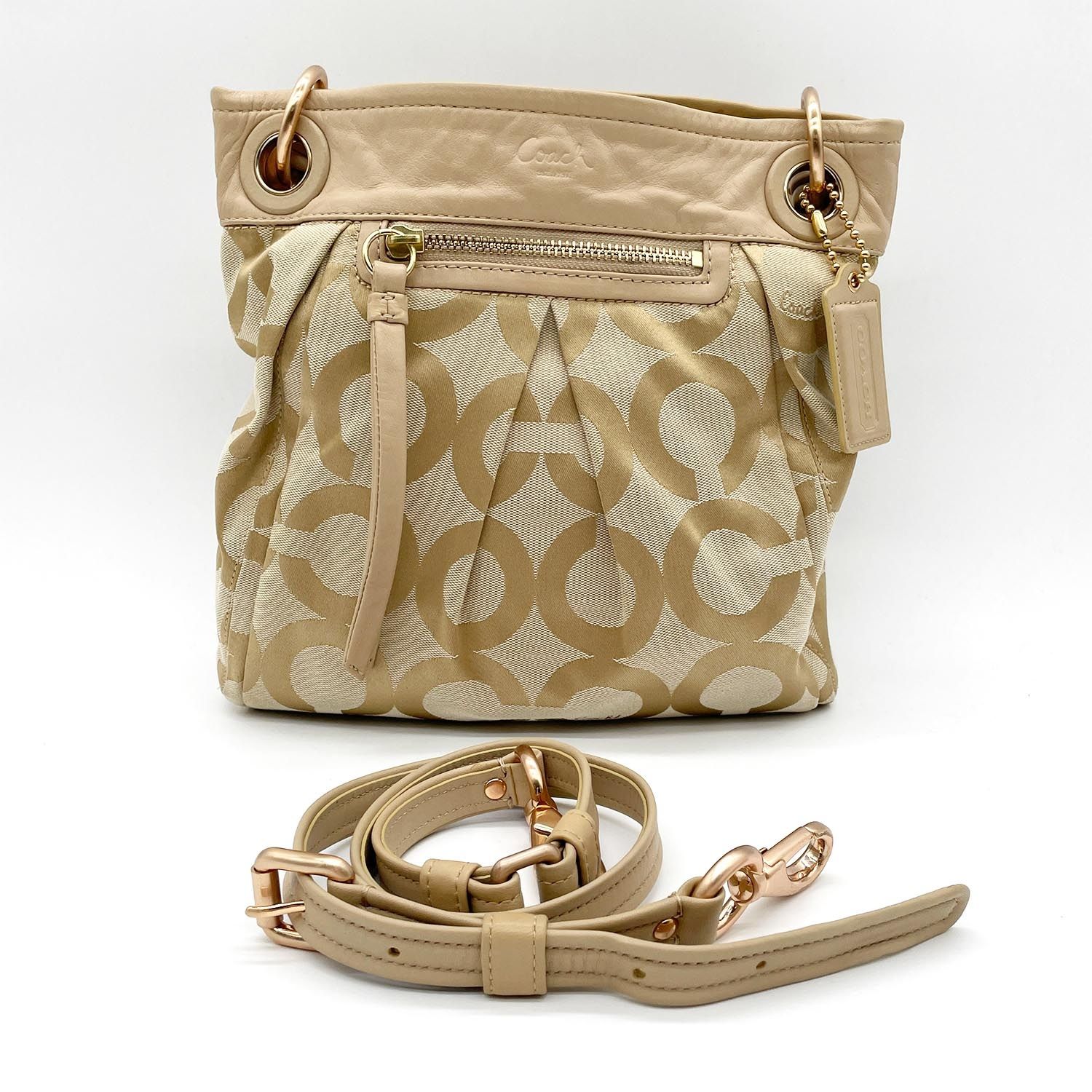 COACH コーチ 2WAY ショルダーバッグ 13420 オプアート コンバーチブル 
