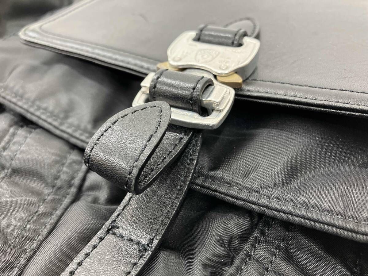 SUBLATIONS サブレーションズ LEATHER FLAP HELMET BAG レザー