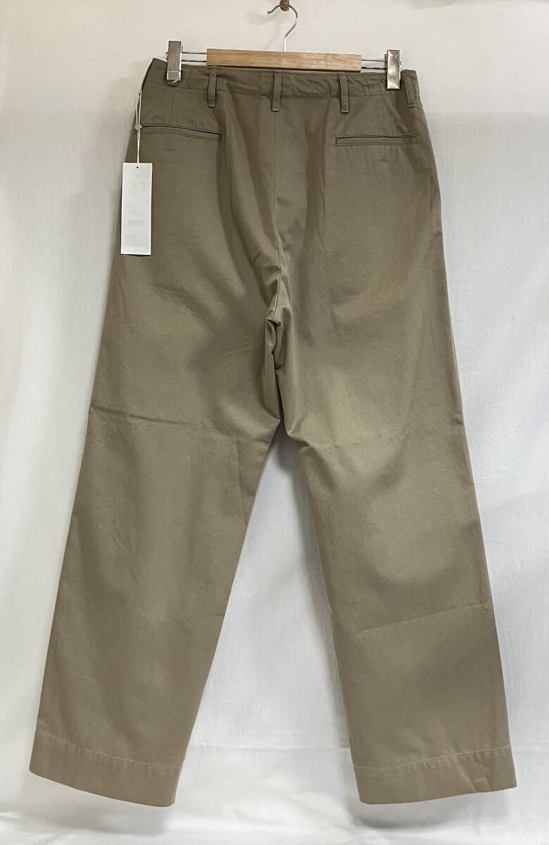 25SS COMOLI B01-03021 チノパンツ サイズ3 KHAKI 日本製 タグ付き
