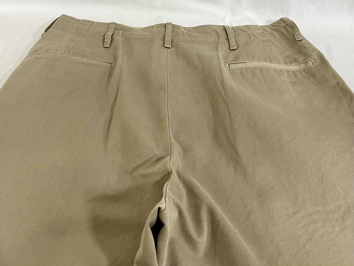 25SS COMOLI B01-03021 チノパンツ サイズ3 KHAKI 日本製 タグ付き