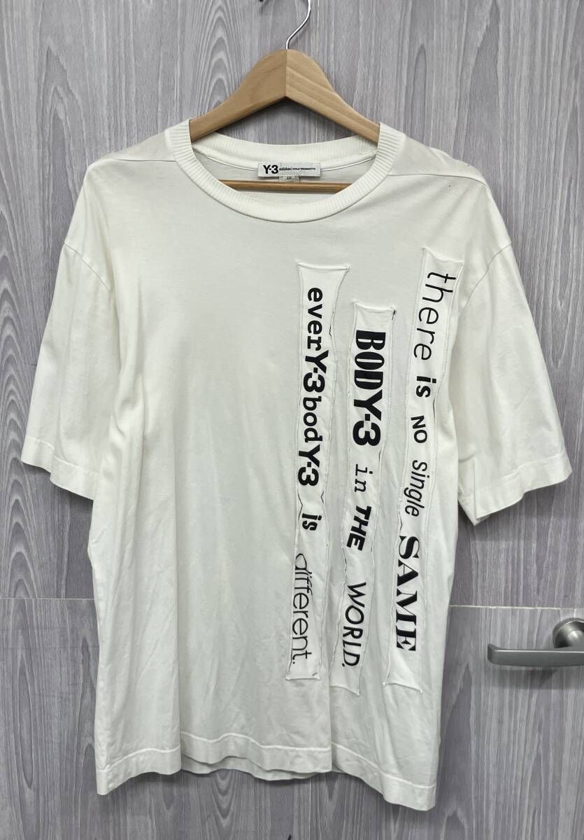 みなさまのご確認用画像 ホワイト Y-3／ワイスリー／DP048／半袖Tシャツ／S／ホワイト-直営 店 東京