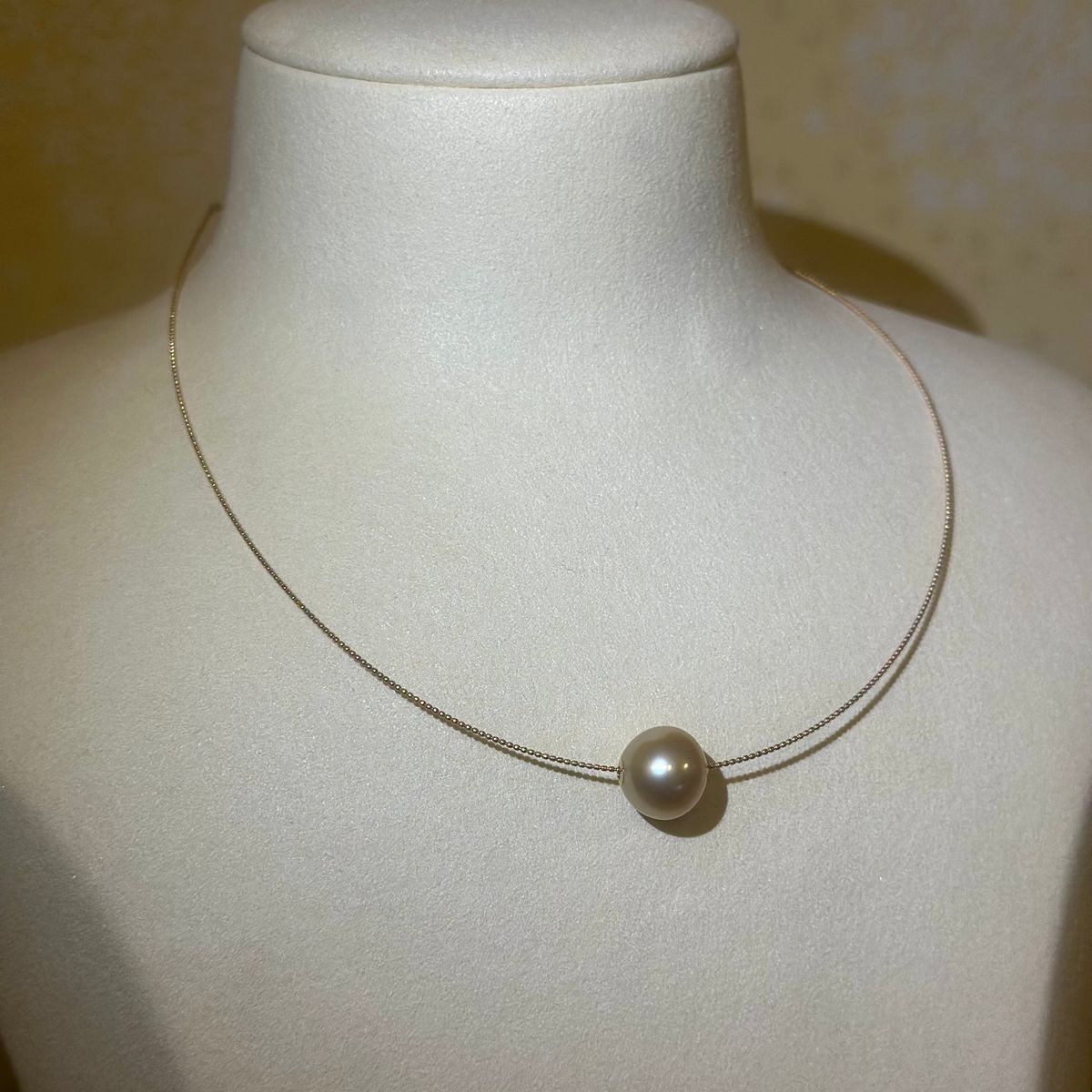 淡水真珠 ラウンド ゴールド オメガネックレス 12mm～12.5mm K18