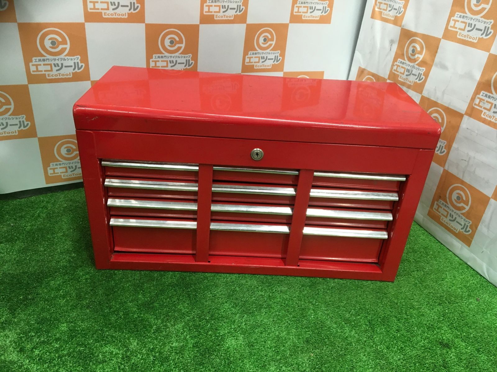 中古品】不明 不明 〇メーカー トップチェスト 道具箱 赤 [IT_4DRPC