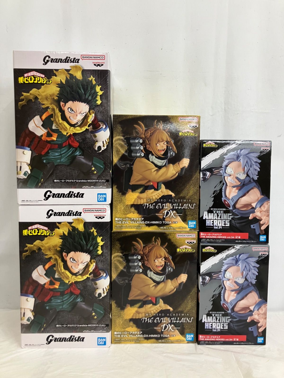 未開封 僕のヒーローアカデミア フィギュア 緑谷出久 トガヒミコ 他 3
