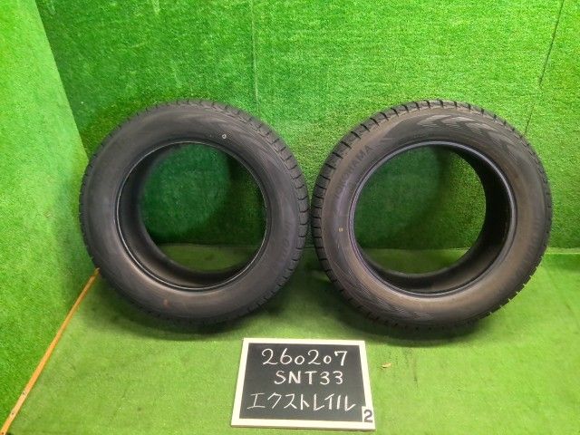 【中古】スタッドレス タイヤ 18インチ 22年製 2本 235/60R18 ヨコハマ アイスガードGO75 エクストレイル 6AA-SNT33外し 自社品番260207 QAB