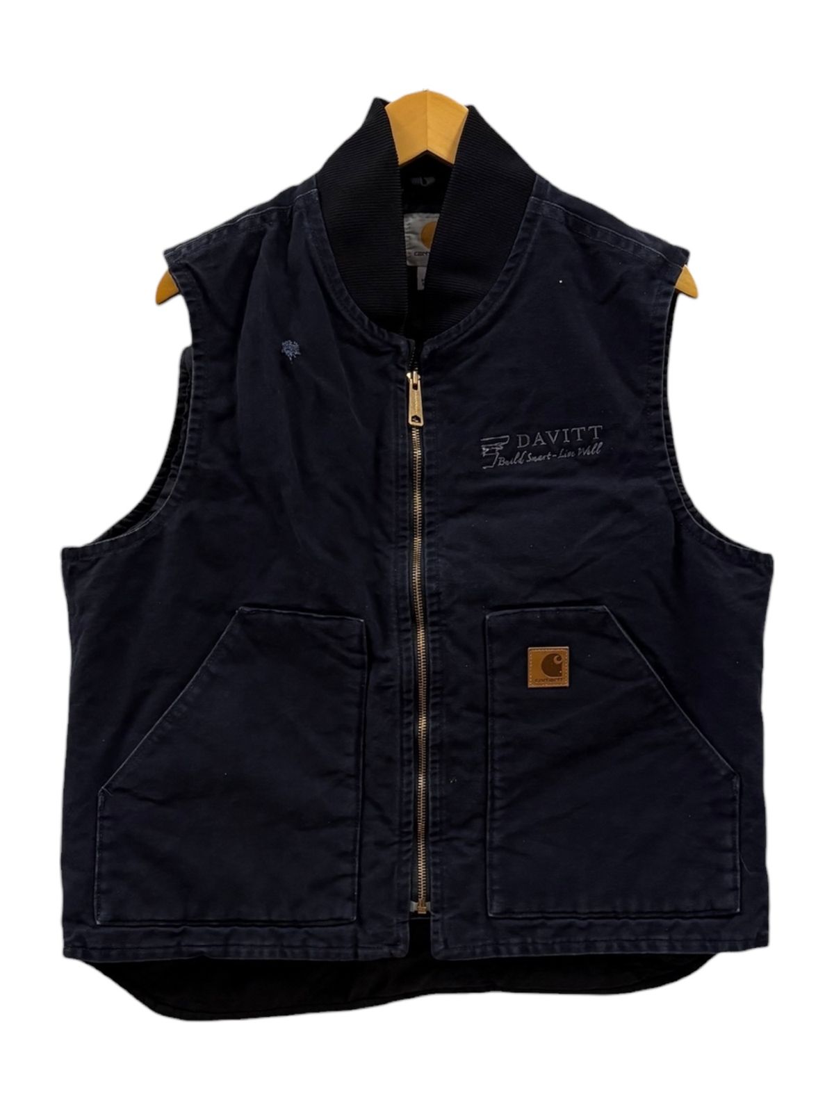 Carhartt ダッグベスト 裏地キルティング L ブラック Mexico製 Carhartt（カーハート） 0V0001 ARCTIC キルトライニング ダックベスト