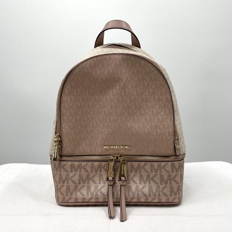 マイケルコース ピンク リュック バックパック シグネチャー MK 【公式 
