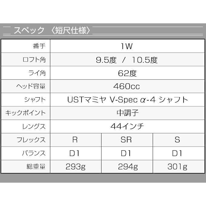 新品】短尺 44インチ 適合最強反発力の飛び! ダイナミクス ドライバー