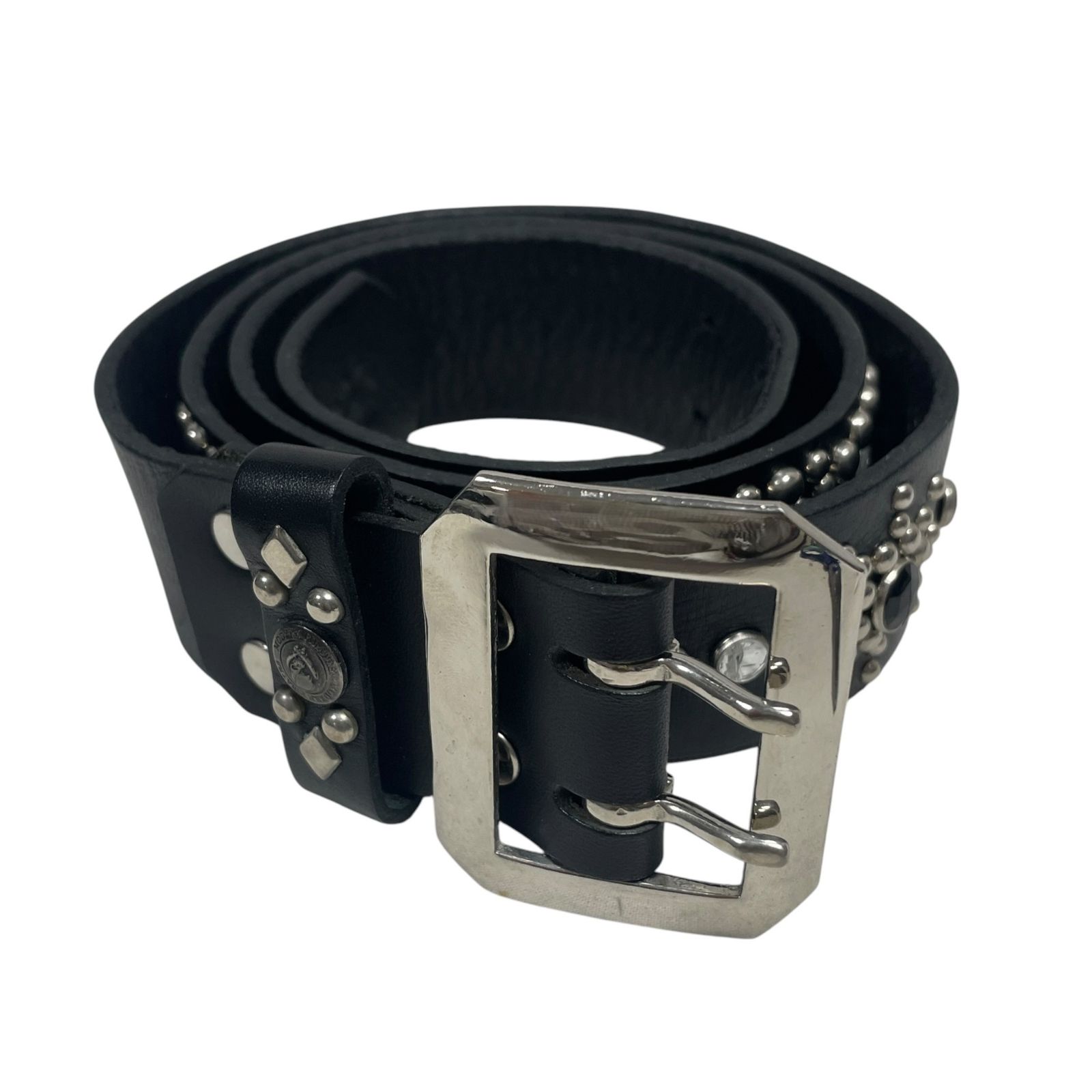 ◇ MODERN PIRATES モダンパイレーツ ベルト スタッズ ブラック レザー