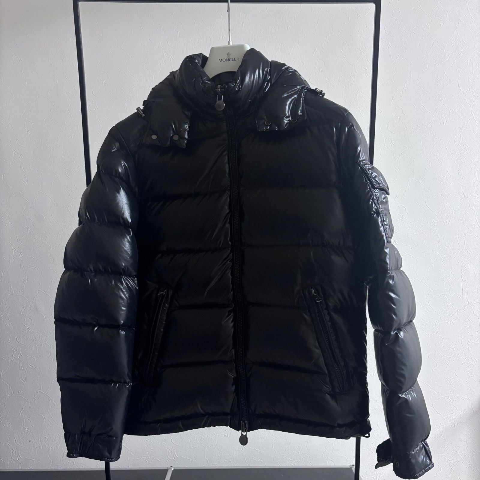 モンクレール MONCLER MAYA☆ブラック☆サイズ1☆ ダウンジャケット 黒 