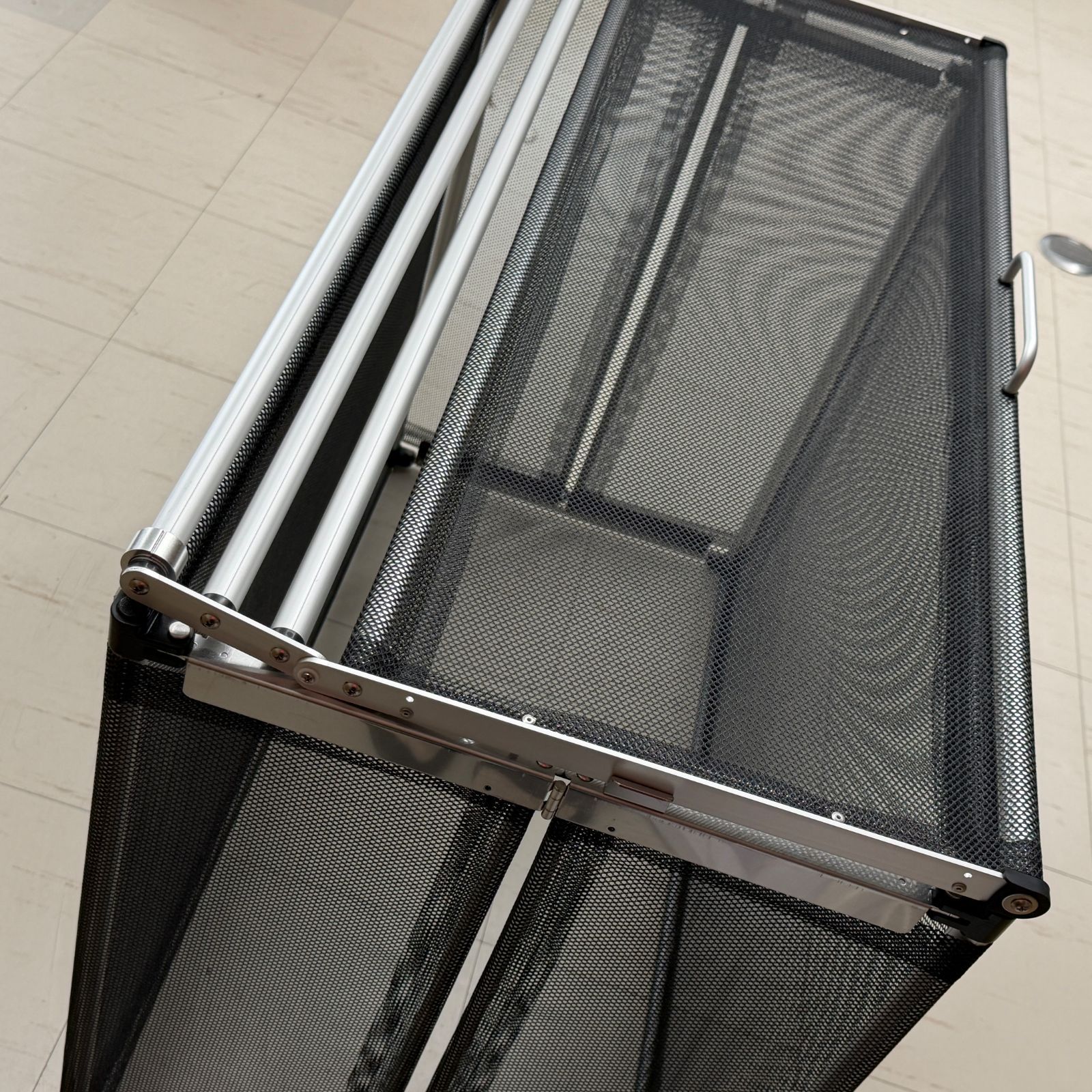 未使用品 からすノンノン 大90cm ブラック 折り畳み式 ゴミネット 