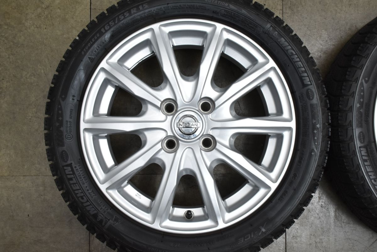 交換用に】ニッサン 純正 15in 4.5J +46 PCD100 ミシュラン X-ICE XI3 