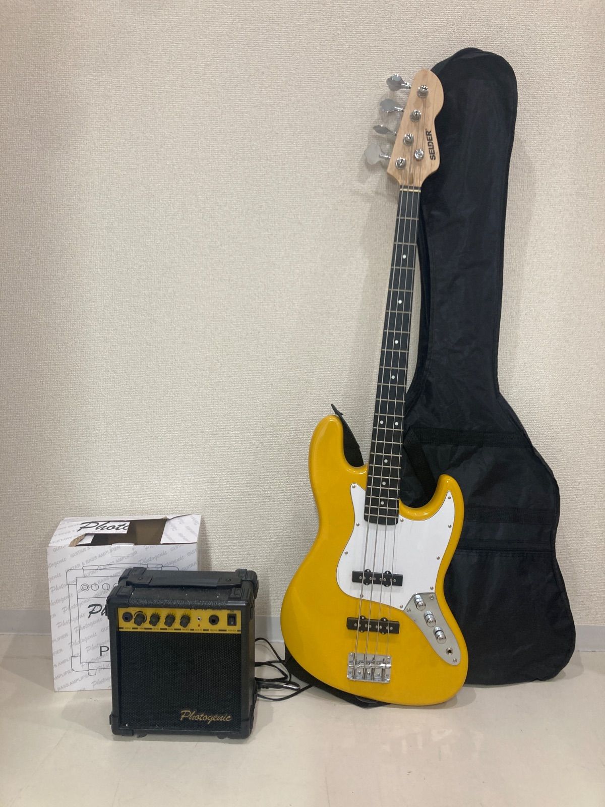 0【通電確認済・動作未確認】ベース アンプ セット Selder セルダー