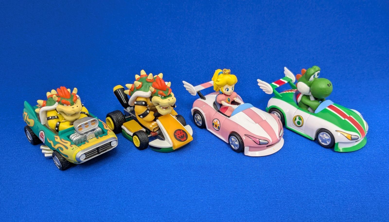 マリオ】マリオカート プルバックカー ミニカー 4台セット - メルカリ